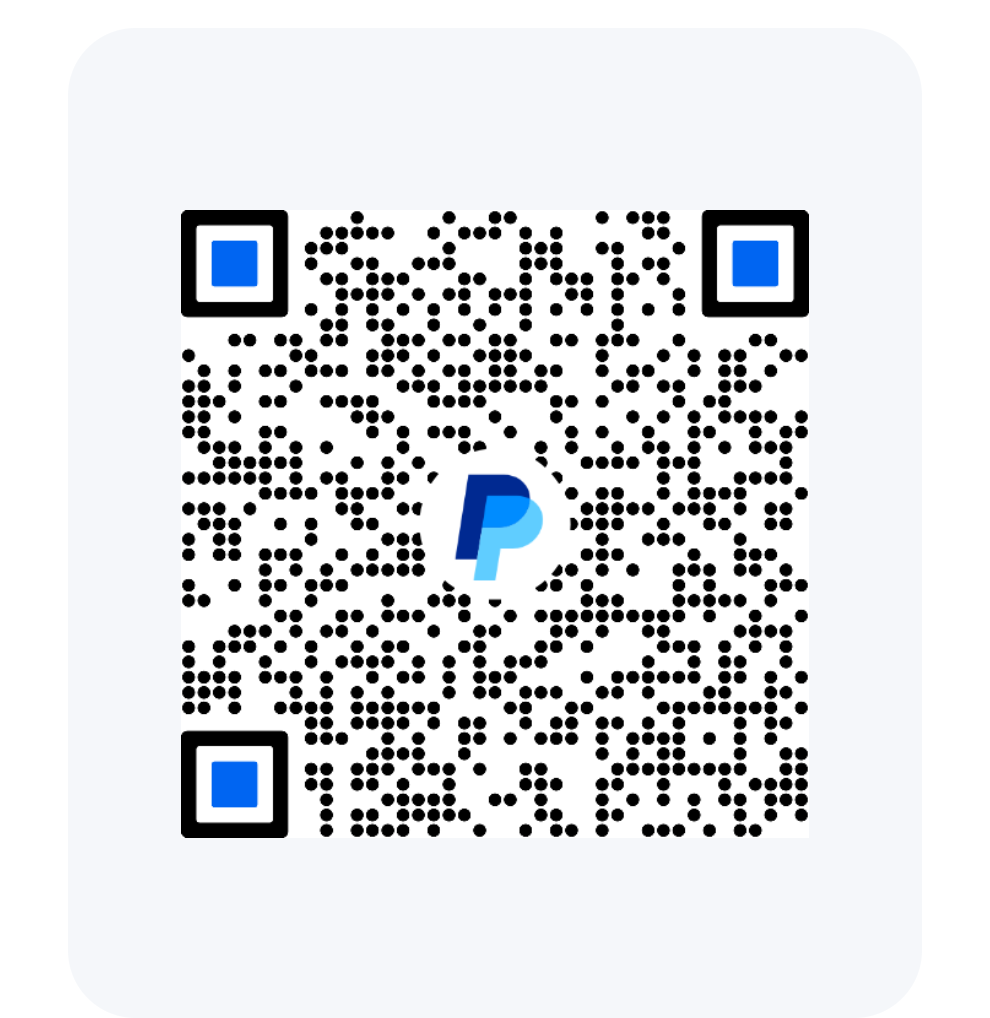 QR code linking to Natasha's Paypal